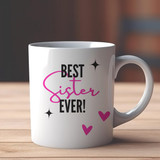 Sisterly Affection White Ceramic Mug