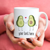 Personalized Text Printed White Ceramic Mug