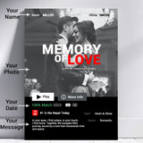 Memories Forged in Metal Custom Photo, Name, Date, and Message Print