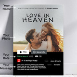 Forever Impressions Custom Metal Sheet with Your Photo, Name, Date, and Message