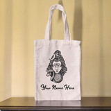 Om Namah Shivaya Tote Bag With Your Name Printed (Small)