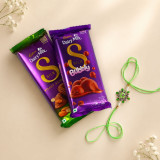 Cadbury Dairy Milk Silk Chocolates with Rakhi Gift for Brother