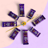 Rakhi with Cadbury Dairy Milk Chocolates Combo