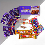 Set of 3 Rakhi with Cadbury Celebrations Combo Pack