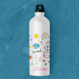 Cute and Your Name Printed Aluminum Bottle Cute and Your Name Printed Aluminum Bottle
