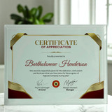 Crystal Glass Customized Token of Love