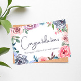 Sweet Message Printed Congratulations Greeting Card
