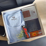 Men's Accessories Gift Set with Beverage in Box (T-shirt - Large Size)