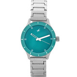 Fastrack Metal Case Blue Dial Analog Watch for Women (6109SM03)
