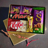 Chocolates and Rakhi Combo Gift for Brother