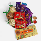 Chocolates and Dry Nuts Combo with Rakhi
