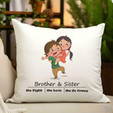 Sibling Love Cushion: A Heartfelt Gift for Brother & Sister