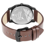 Fastrack Stunners Quartz Analog Silver Dial Leather Strap Watch for Guys - 3255NL02