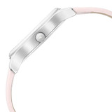 Fastrack Stunners Quartz Analog White Dial Leather Strap Watch for Girls - 6248SL01
