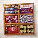 Full of Delicious Chocolates in a Wooden Tray