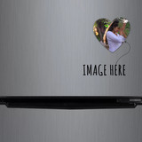 Customizable Heart Design Fridge Magnet