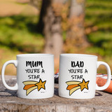 "Mom & Dad, You Are a Star" Printed Mug
