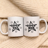 Combo of Super Dad and Super Mom Mug
