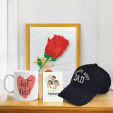 Father's Day Gift Set with Personalized Photo Frame