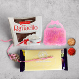 Chocolates with Rakhi Return Gift for Sister