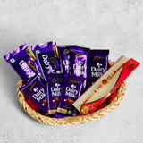 Rakhi Delight Basket with Cadbury Chocolates