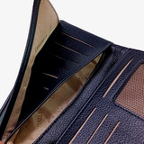 Unique Chrisbella  Bi-Fold Leather Purse for Ladies- Black