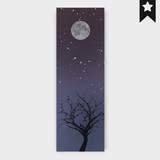 Beautiful Moonlight Metal Sheet Bookmark