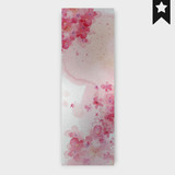 Pink Floral Printed Metal Sheet Bookmark