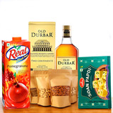 Beverage with Real Juice, Dry Nuts and Mithai
