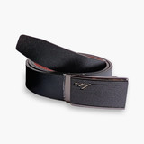 Genuine Leather Black Belt For Men  (Design May Vary)