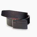 Genuine Leather Black Belt For Men (Design May Vary)