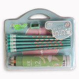 10pcs Green Pencil with 12pcs Color Gift Set for Kids