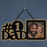 #1 DAD Personalized Photo Frame with Back Lit LED