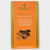 Rakura Organic Himalayan Green Tea with Cinnamon, Cardamom & Ginger - 25 Tea Bags
