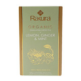 Rakura Organic Himalayan Green Tea with Lemon, Ginger & Mint - 25 Tea Bags