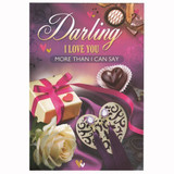 Darling I Love You More Than I Can Say - Greeting Card