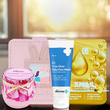 Beauty and Glow Products with Scented Candle