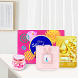Beauty Gift with Cadbury Chocolates and Scented Candle