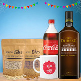 Ultimate Snack & Sip: Old Durbar Black Chimney, Coca-Cola & Nuts