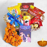 Bhai Tika Celebration Snacks Gift Basket