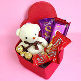 Chocolates with Teddy Gift Combo