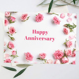 Charming Floral Greeting Card For Anniversary