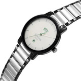 Sonata White Dial Analog with Day and Date Watch for Men-7147KM01