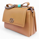 Chrisbella Ladies Bag with Matching Purse-Khaki