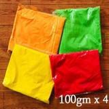 'Happy Holi' Printed T-shirt X 2 With Colors Combo Gift