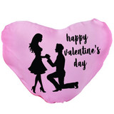 ''Happy Valentine's Day'' Printed Heart Cushion Gift (02)