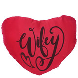''Wifey'' Printed Heart Cushion Gift