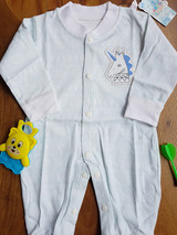 Unicorn Printed Blue Baby Romper (0-6 Months)