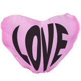 ''Love'' Printed Heart Cushion Gift 