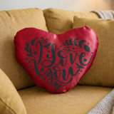 ''I Love You'' Printed Heart Cushion Gift